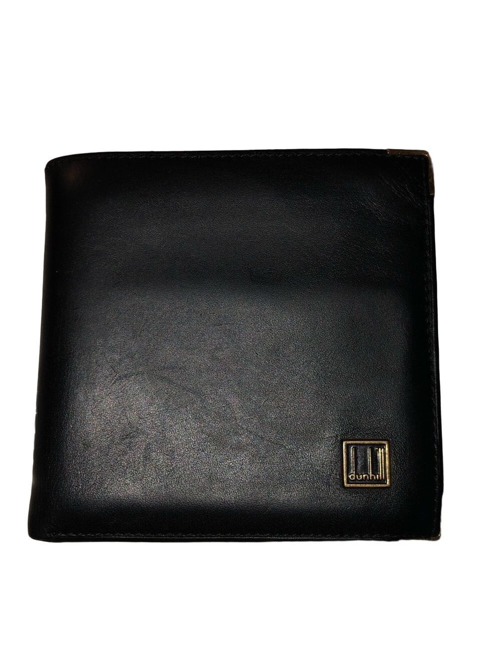 Dunhill Men's Bifold Long Bill Wallet Black Leather